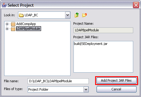 Add Project JAR Files