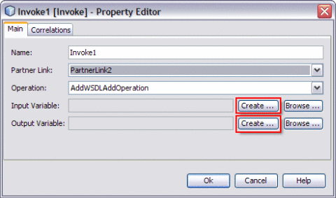 Invoke Property Dialog