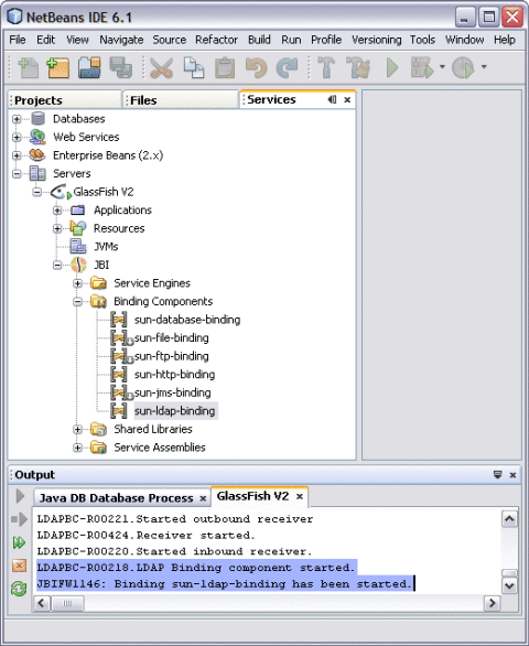 sun ldap statup