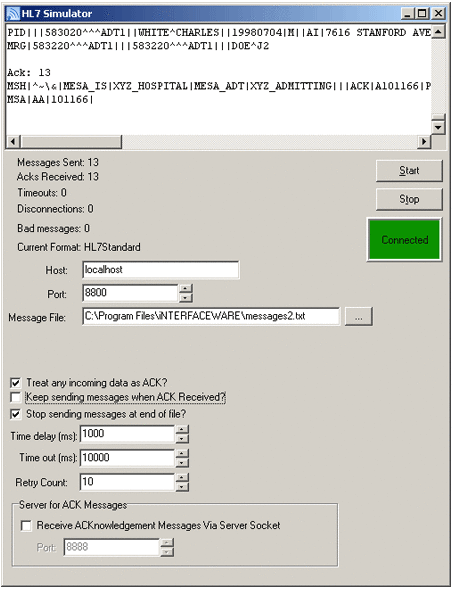 HL7 Simulator