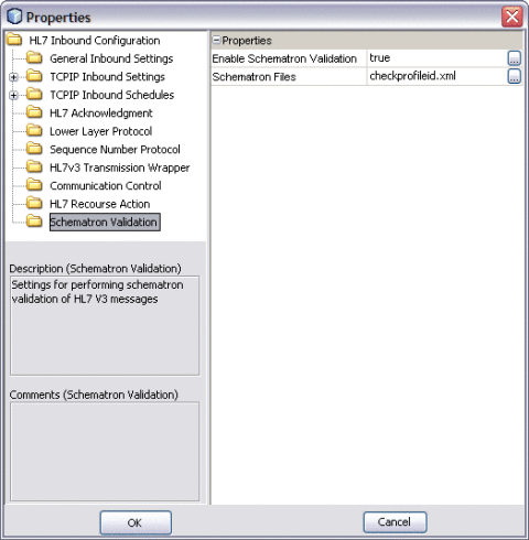 Schematron Validation Properties