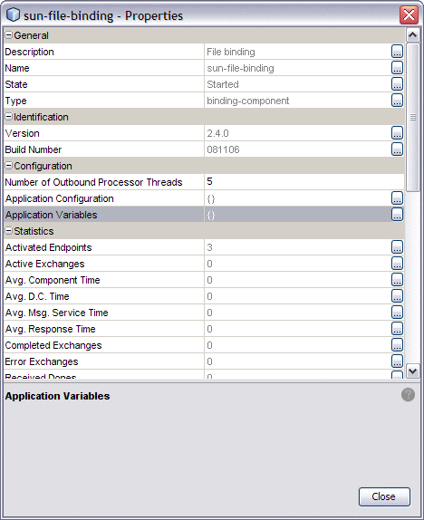 Application Variables