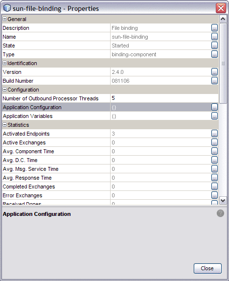 Application Configuration Property