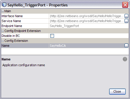 Image shows the Trigger Properties Editor