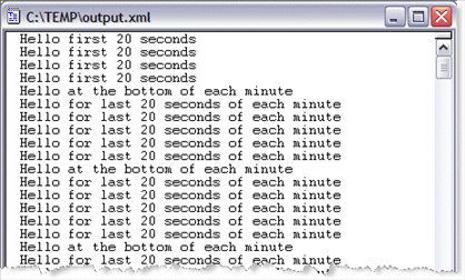 Images shows the SayHelloCA Project's output as described
in context