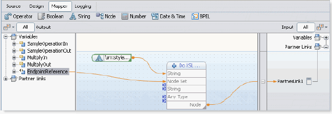 New Endpoint Reference is Assigned to the Partner Link