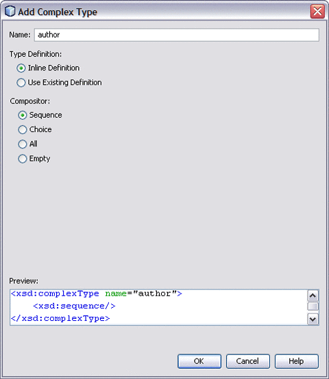 Add Complex Type Dialog