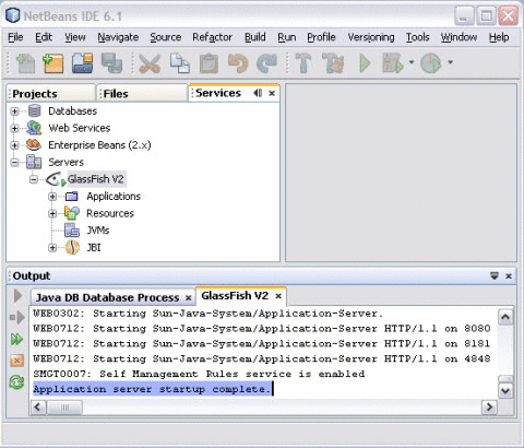 GlassFish Startup