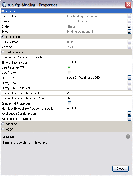 Properties configuration