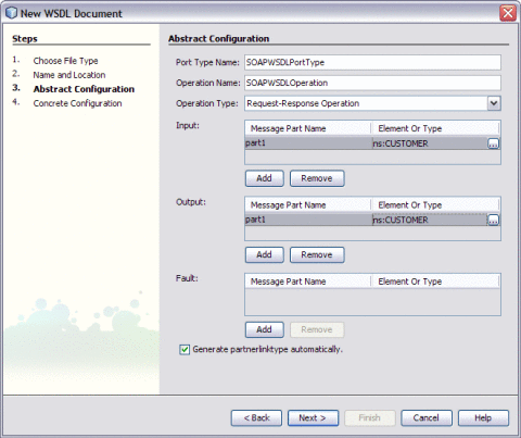 New WSDL Document Populated