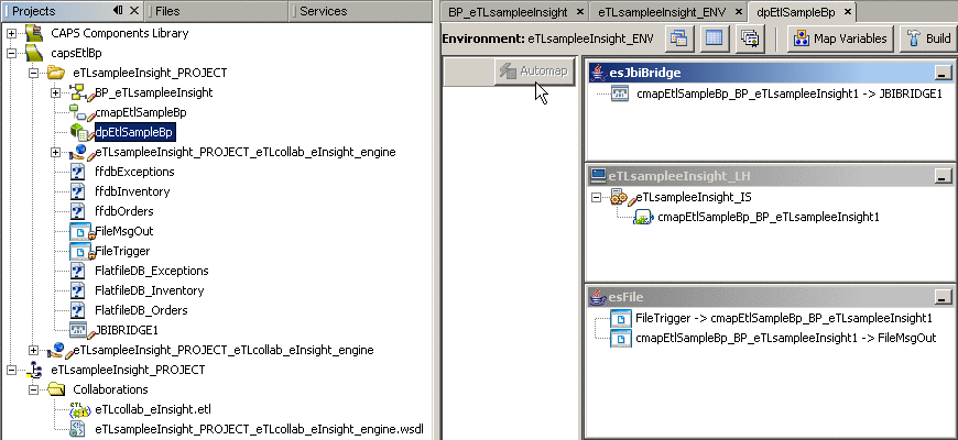 Deployment Profile Editor: After all components
in the connectivity maps have been mapped to external systems