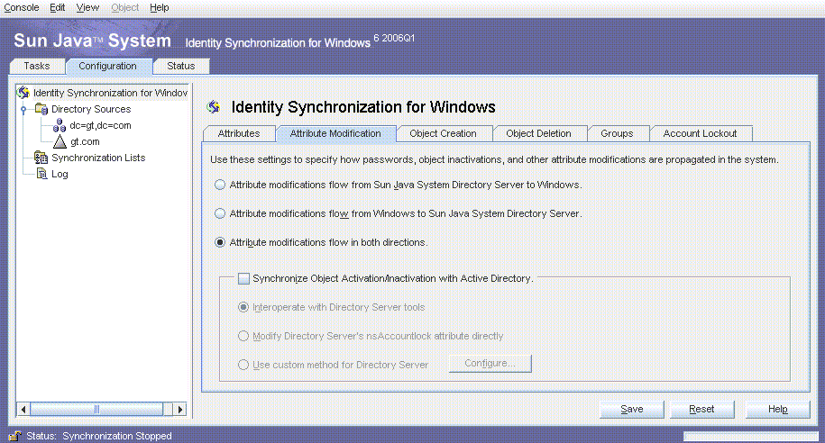Attribute Modification Flow Setting