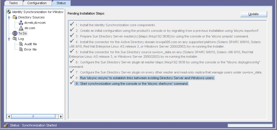 Installation Steps Pending