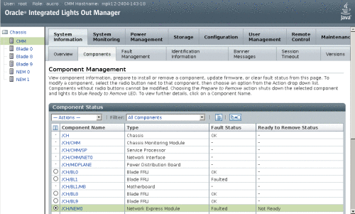 Page Component Management (Gestion des composants)