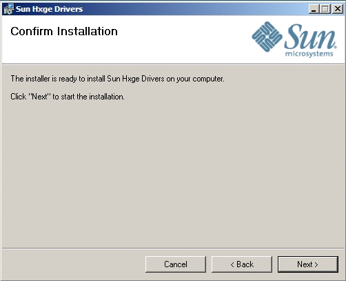 「Confirm Installation (インストールの確認)」ページを示す画像