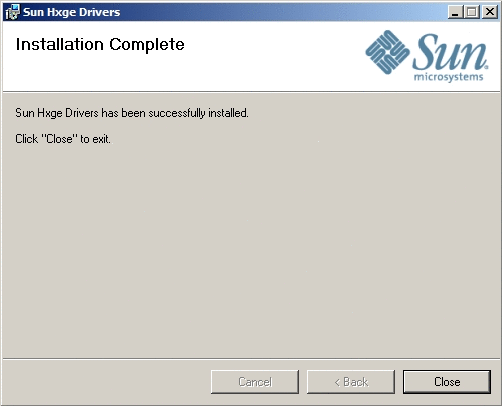 Installation Complete 페이지를 나타내는 그림