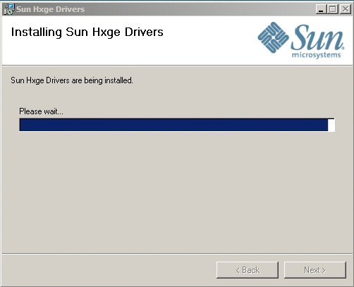 Installing Sun Hxge Drivers 페이지를 나타내는 그림