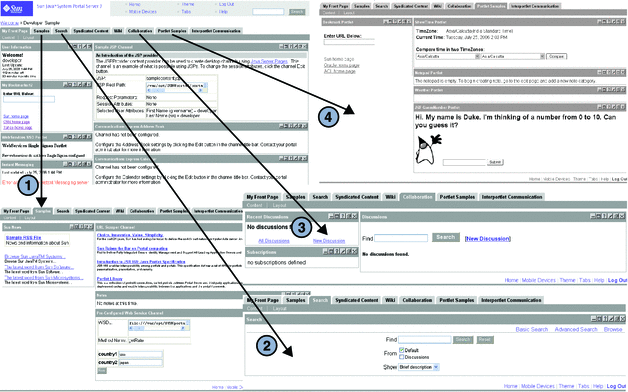 Sample Desktop Based on JSPTabContainer