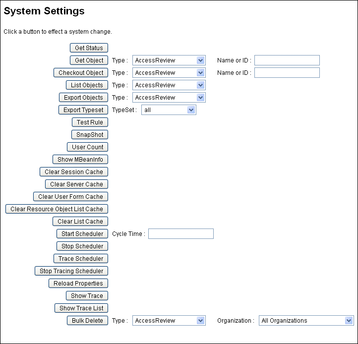 Identity Manager �ǥХå��ڡ����Υ����꡼�󥷥�å�