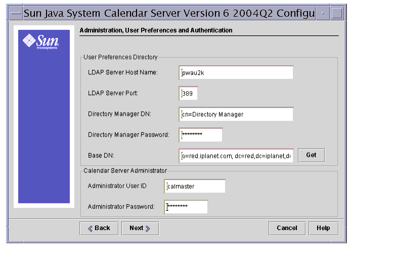 Calendar Server  α׷ ,  ⺻    г