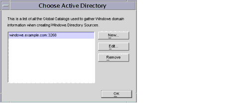 Select the Active Directory Instance.