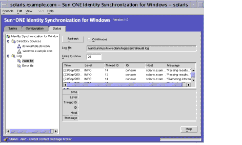 Audit file contents displayed.