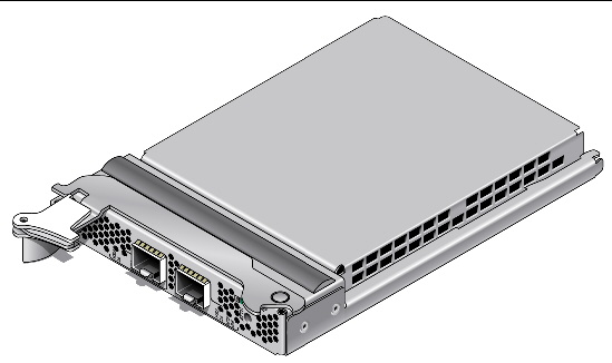 Illustration of the Sun Dual 10GbE SFP+ PCIe ExpressModule