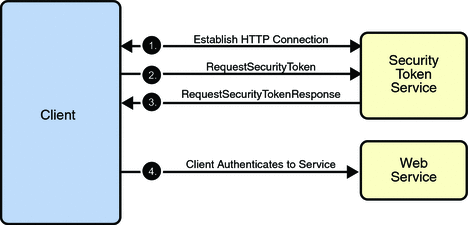 Diagram of trust and secure conversation