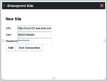 Adding a Sharepoint Site