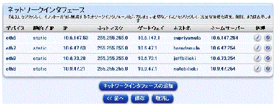 ���Υ����꡼�󥷥�åȤϥ��饤����Ⱦ�ǥͥåȥ�����󥿥ե����������ꤹ��ݤ˻��Ѥ���ơ��֥�򼨤��Ƥ��ޤ����ܥ���ϡ֥ͥåȥ�����󥿥ե��������ɲáס������ءס�����¸�ס������ơּ�ä��פǤ���