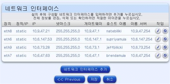 �� ��ũ������ Ŭ���̾�Ʈ�� ��Ʈ��ũ �������̽��� �����ϴ� ���̺��� �����ָ� ǥ�õ� ��ư�� ��Ʈ��ũ �������̽� �߰�, ����, ���� �� ��� ��ư�Դϴ�. 