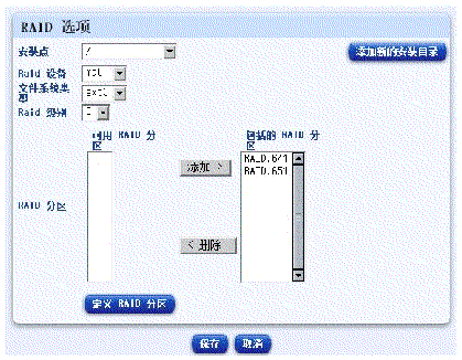 ��ͼ��ʾ��RAID ѡ�����