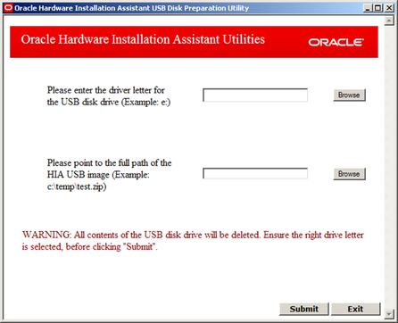 La pantalla de la utilidad Windows autorun USB (USB de ejecución automática de Windows).