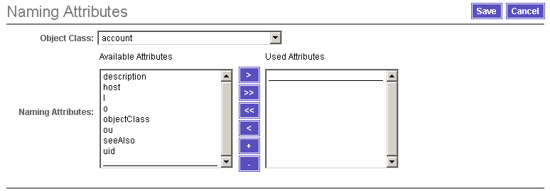 Select an object class and use the Naming Attributes selection tool to create a new naming attribute.