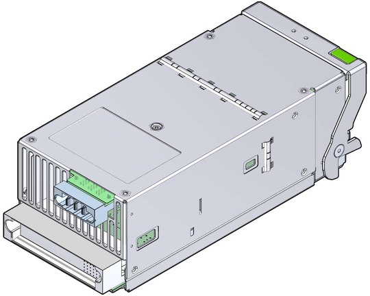 Illustration shows a power supply being inspected.