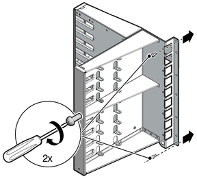 Illustration shows the left cable tree being installed.