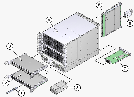 Illustration shows the replaceable components.