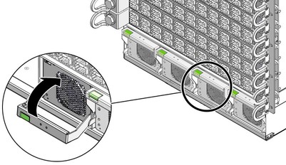 Illustration shows a power supply being secured.