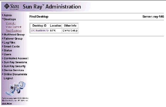 As usual, it is preferable to use the utadmin command rather than this visual display.
