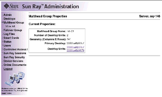 As usual, it is preferable to use the utadmin command rather than this visual display.