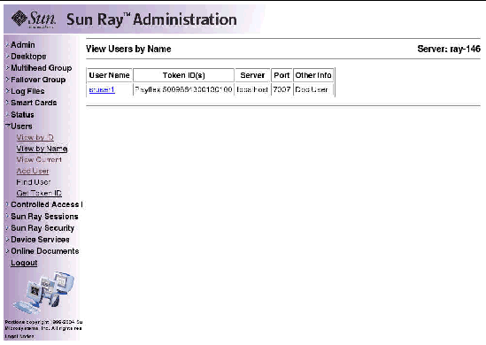 As usual, it is preferable to use the utadmin command rather than this visual display.