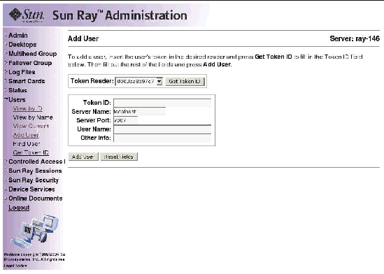 As usual, it is preferable to use the utadmin command rather than this visual display.