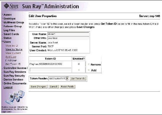 As usual, it is preferable to use the utadmin command rather than this visual display.