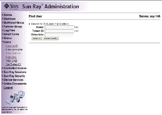 As usual, it is preferable to use the utadmin command rather than this visual display.