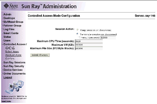 As usual, it is preferable to use the utadmin command rather than this visual display.