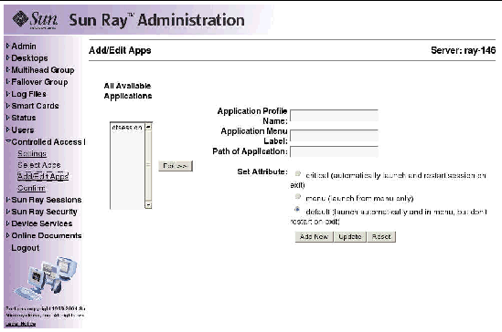 As usual, it is preferable to use the utadmin command rather than this visual display.