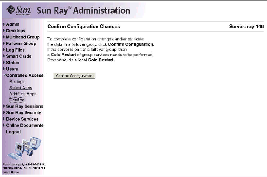 As usual, it is preferable to use the utadmin command rather than this visual display.