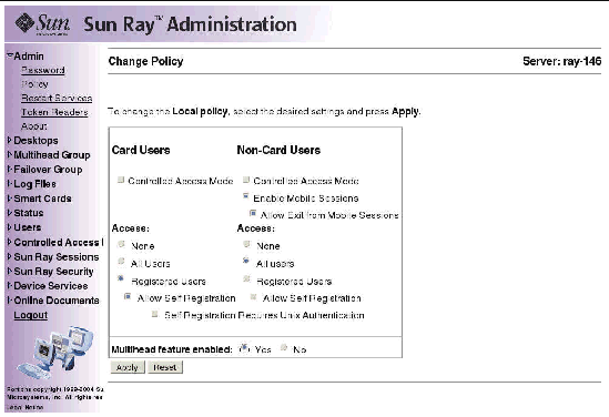 As in most cases, it is preferable to use the utadmin command instead of the Admin GUI screens for all administration issues, such as changing the access levels of card users and other users.