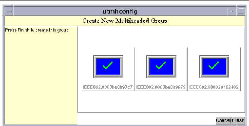 As in other cases, use the utadm and utmh commands instead of the Admin GUI to administer multihead configurations.