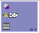 A horizontal plug symbol suggests there may be an input problem. Code 16D.